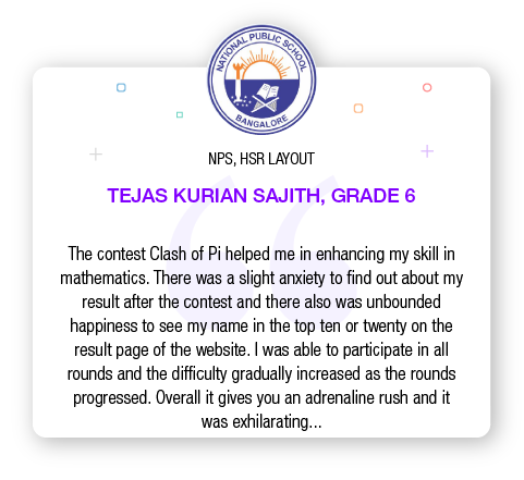 Clash of pi Testimonials