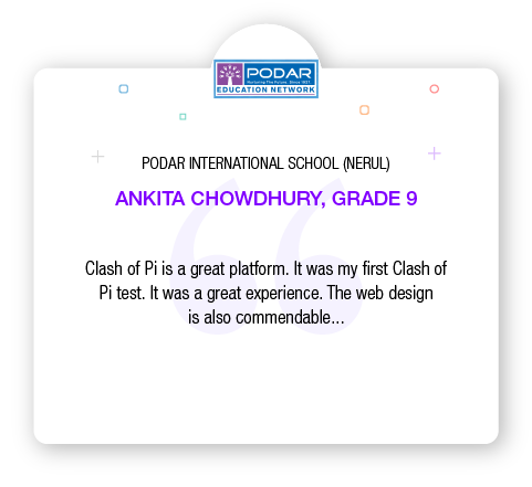 Clash of pi Testimonials